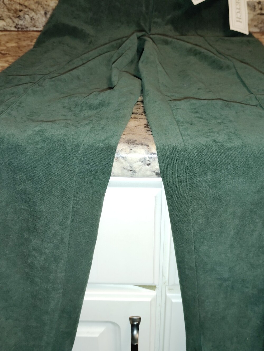 Nwt 12 Corduroy Wide-Leg Pants in Forest Green by Stretch Women's - Picture 4 of 7